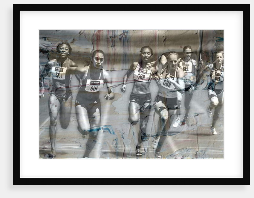 Running to the finish, 2019 by Alex Caminker