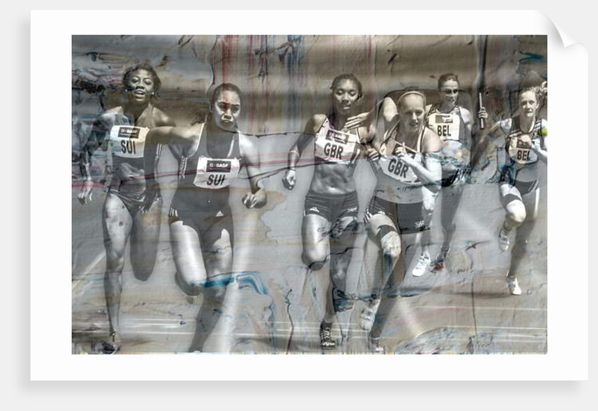 Running to the finish, 2019 by Alex Caminker