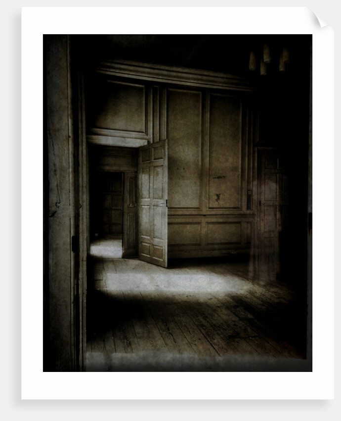 Panelled room with ethereal figure.., 2015 by Mark Gordon