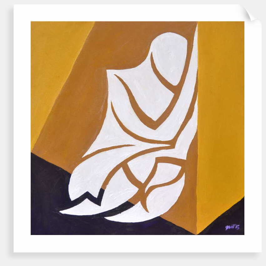 Study for Figure Against The Wall, 2015 by Guilherme Pontes
