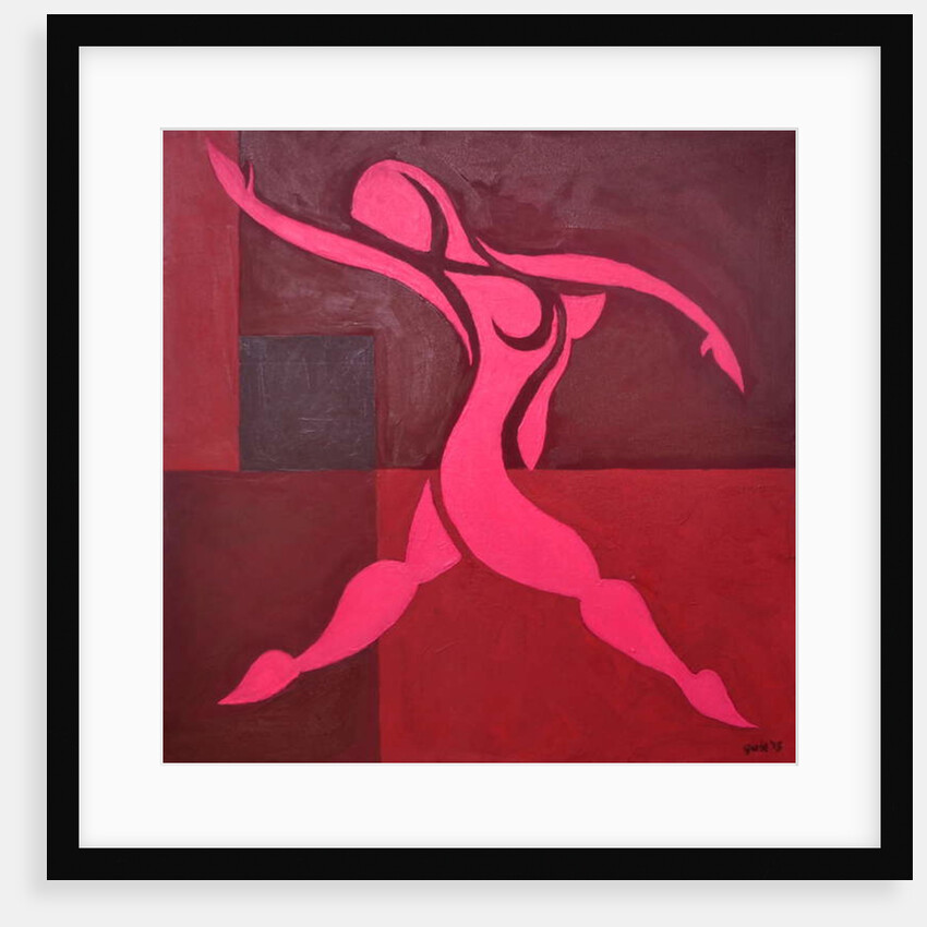Study of Figure in Cubic Space Pink Version, 2015 by Guilherme Pontes