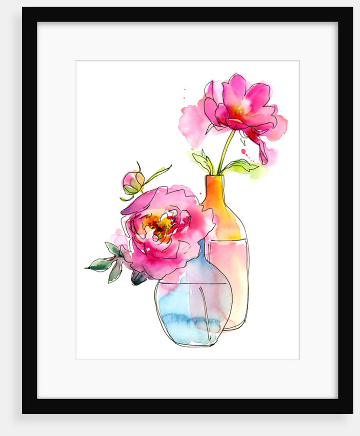 Peony in vases, 2016 by John Keeling