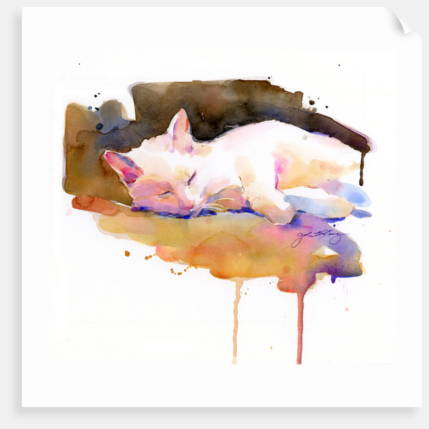 Snowball sleeping, 2014 by John Keeling