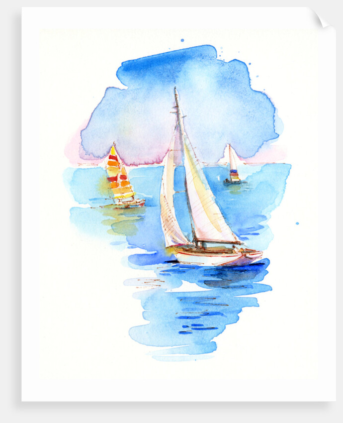 Sailboats, 2017 by John Keeling