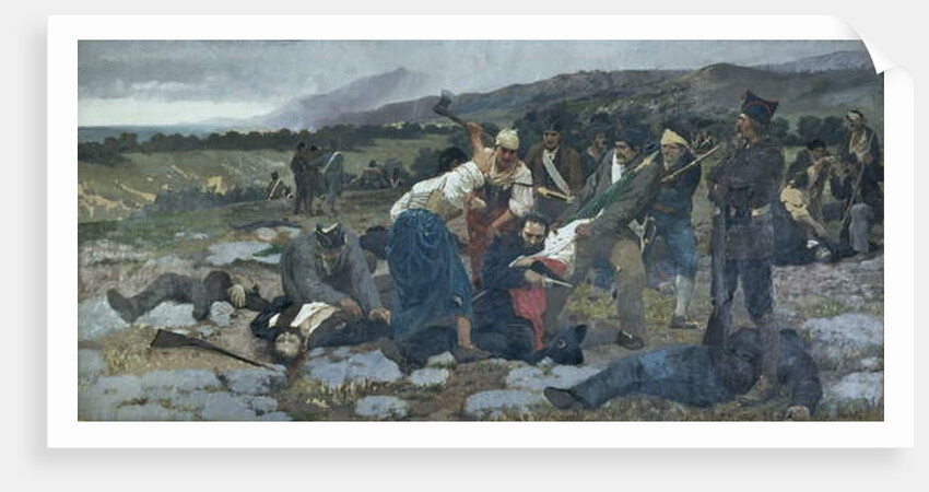 The Death of Carlo Pisacane by Giuseppe Sciuti