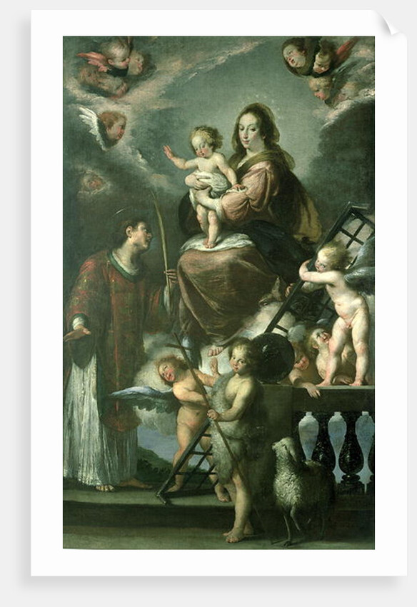 Madonna and Child with the Infant St. John the Baptist and St. Lawrence and Angels, 1629 by Bernardo Strozzi