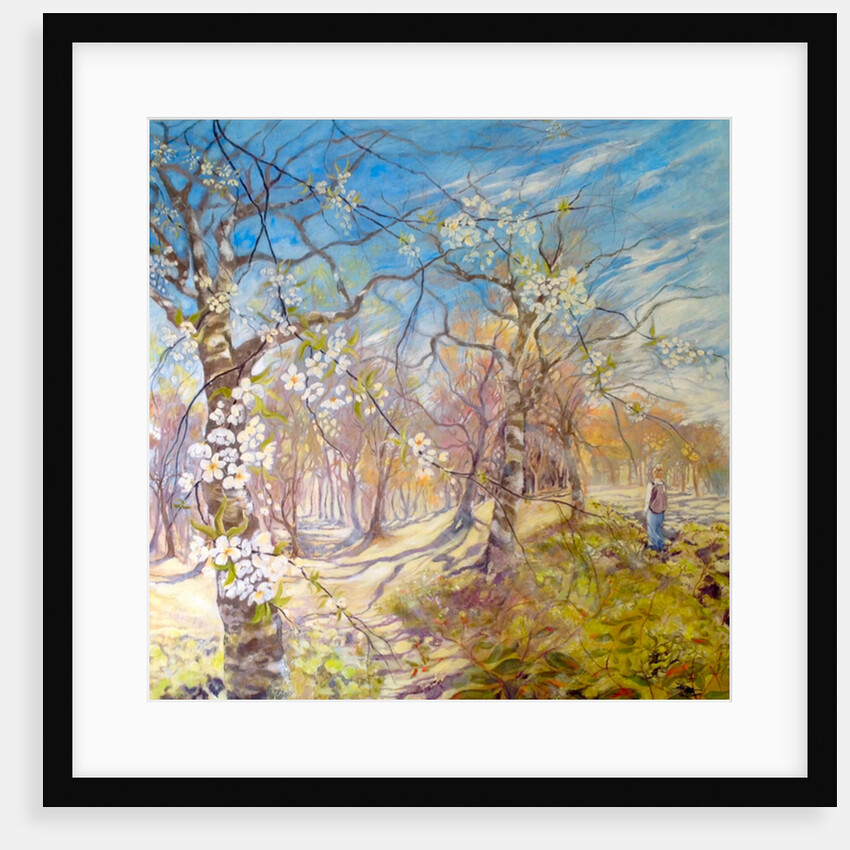 Walking through the blossom, 2017 by Mary Smith