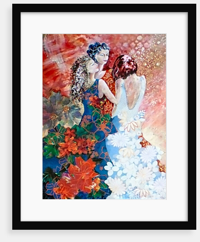 Ladies in floral dresses, 2017 by Mary Smith