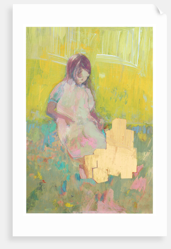 Girl and Building Blocks, 2016 by David McConochie