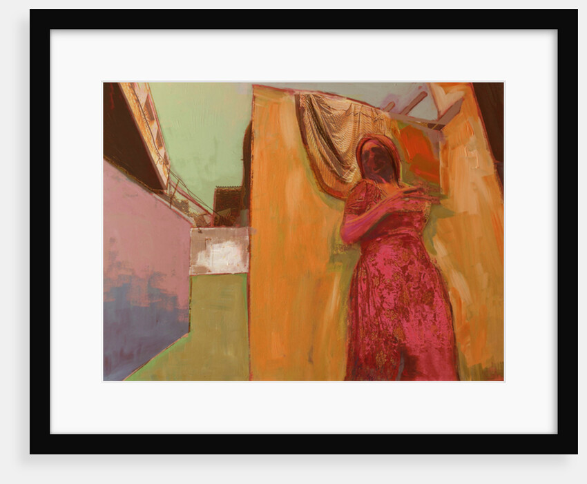 Woman in Pink Dress, 2016 by David McConochie