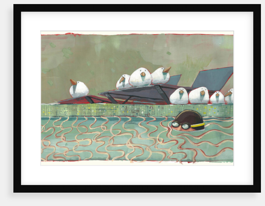 Pool Birds, 2015 by Thomas MacGregor