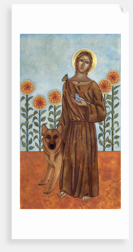 Saint Francis and the Wolf of Gubbio, 2009 by Jodi Simmons
