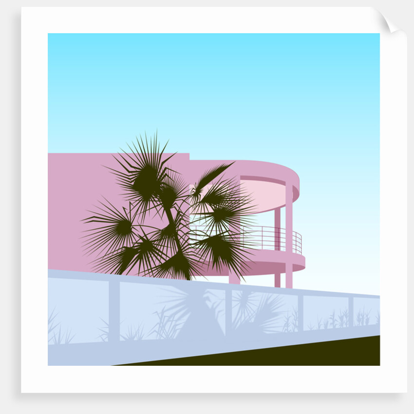 Art Deco Beach House, 2017 by Claire Huntley