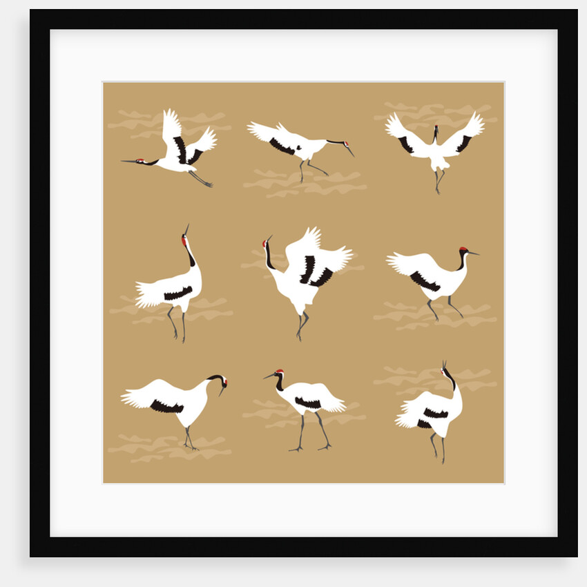 Oriental Cranes, 2017 by Claire Huntley