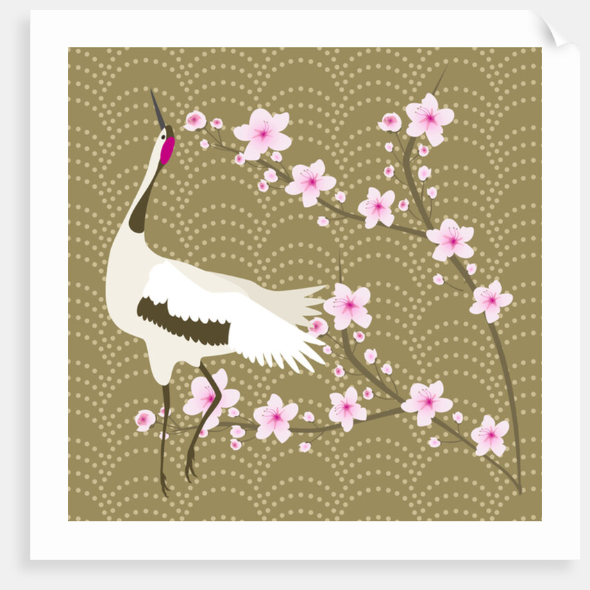 The Cherry Blossom and the Crane, 2017 by Claire Huntley
