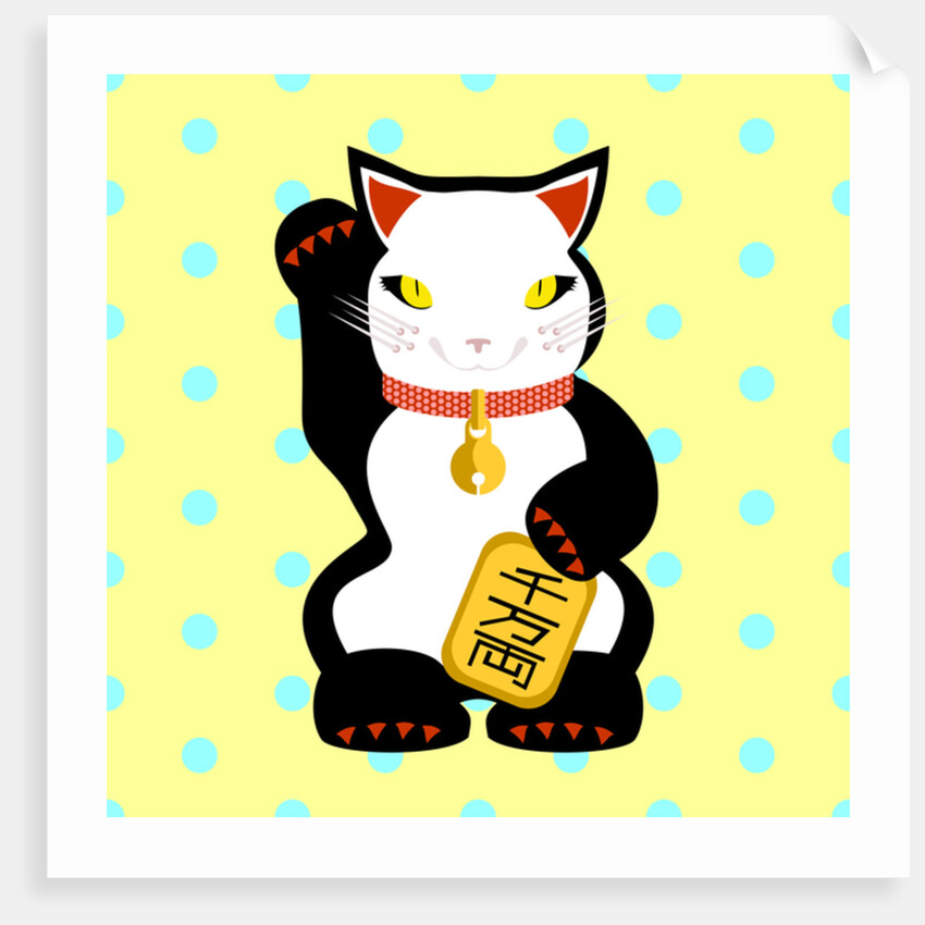 Maneki Neko Lucky Cat, 2017 by Claire Huntley
