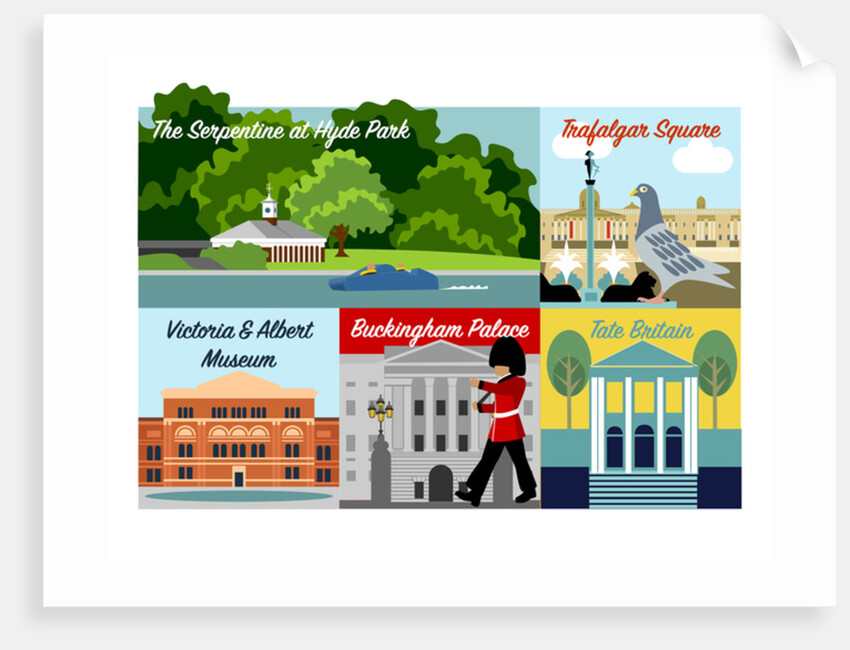 Postcard from London, 2017 by Claire Huntley