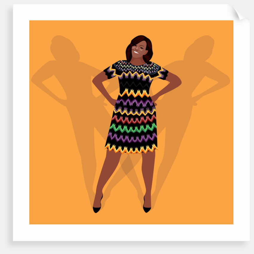 Portrait of Michelle Obama, 2017 by Claire Huntley