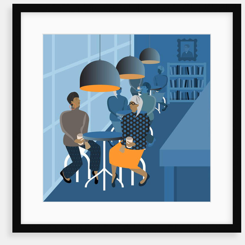 Coffee Shop Meeting, 2017 by Claire Huntley
