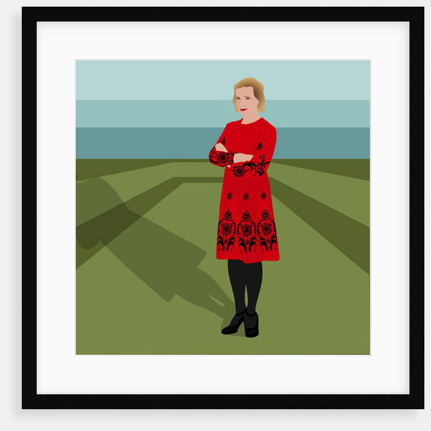 Portrait of Lucy Worsley, English Historian, Author, Joint Chief Curator at Historic Royal Palaces, and television presenter, 2017 by Claire Huntley
