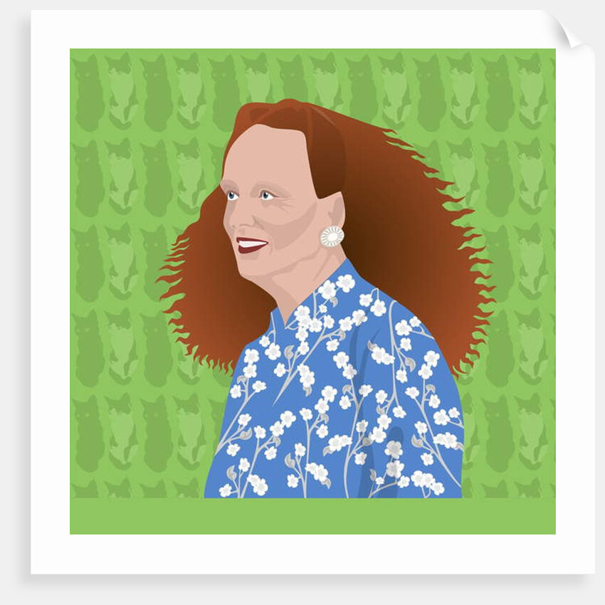 Portrait of Grace Coddington, Creative Director of US Vogue, 2017 by Claire Huntley