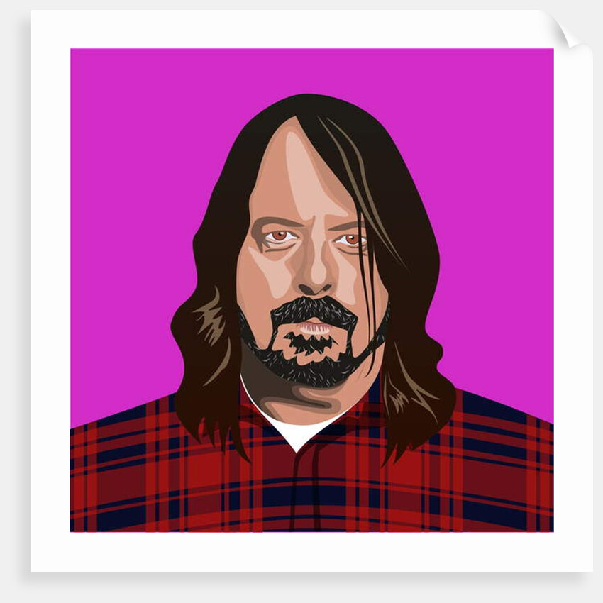 Portrait of Dave Grohl, 2017 by Claire Huntley