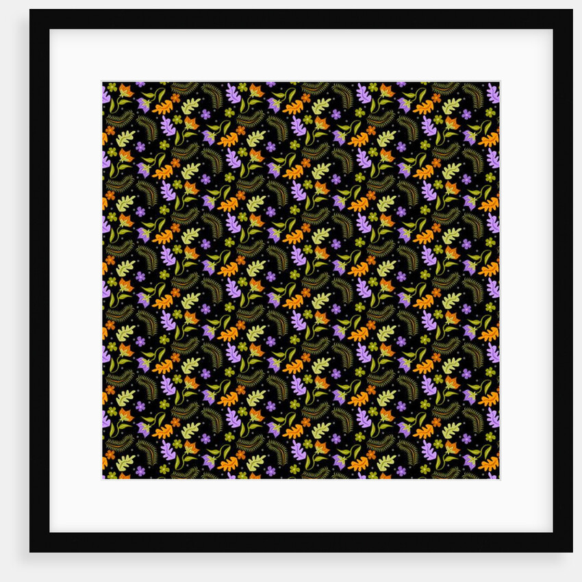 Night Leaves pattern, 2018 by Claire Huntley