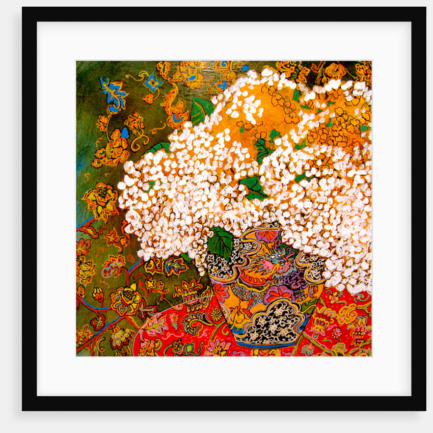 Flowers in Chinese Vase, 2016 by Linda Arthurs