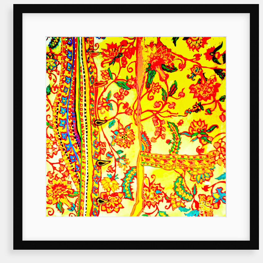 Man's shirt embroidered India, 2015 by Linda Arthurs