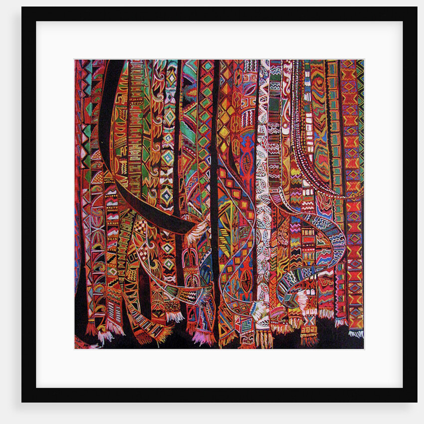 Backstrap weaving, 2014 by Linda Arthurs
