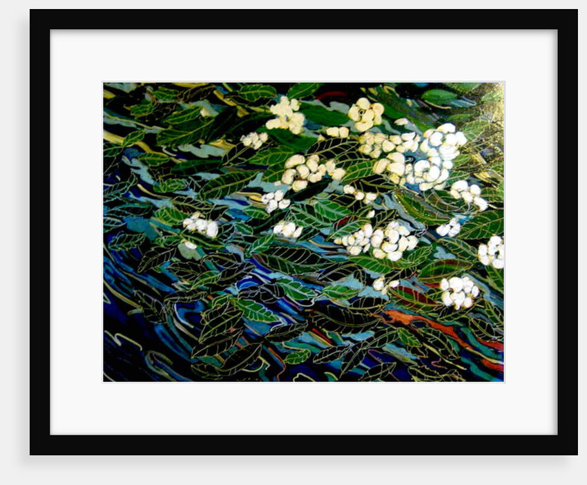 Flowers in stream, 2012 by Linda Arthurs