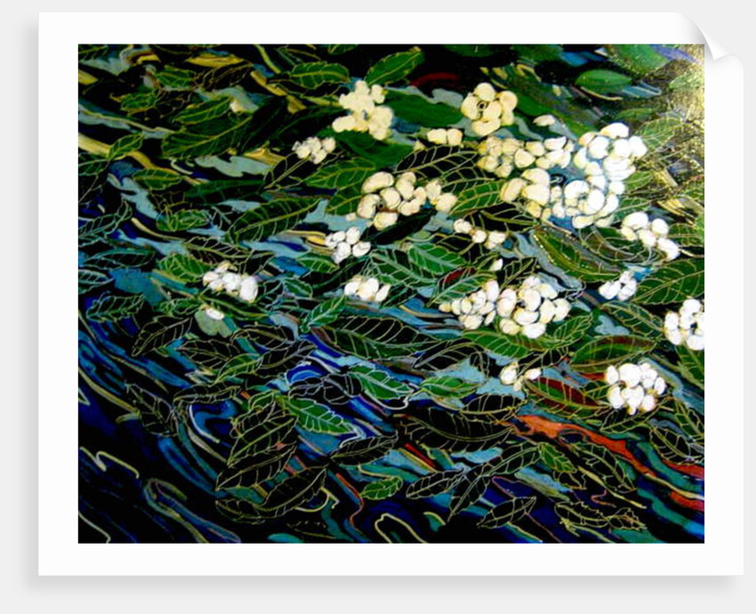 Flowers in stream, 2012 by Linda Arthurs