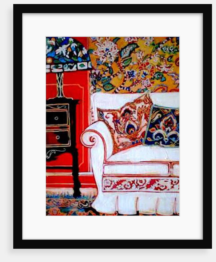 White couch, 2015 by Linda Arthurs