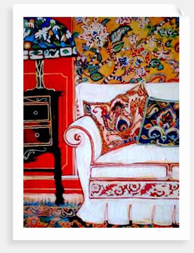 White couch, 2015 by Linda Arthurs