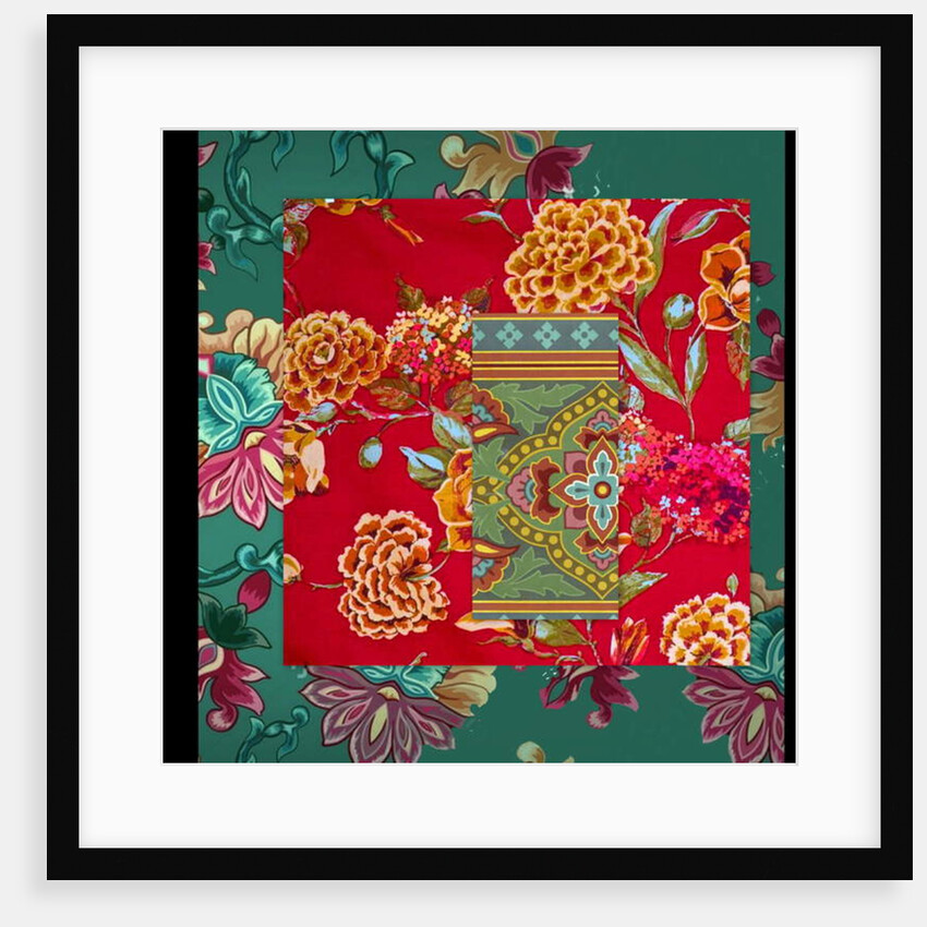 MIXED FLORAL COLLAGE, 2018 by Linda Arthurs