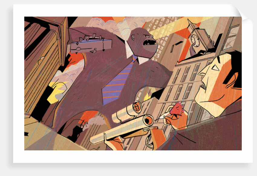Wall Street Rampage, 2009, by A.Richard Allen