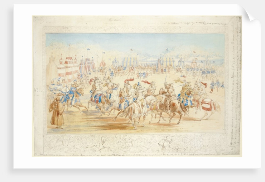 The Melee, 1839 by James Henry Nixon