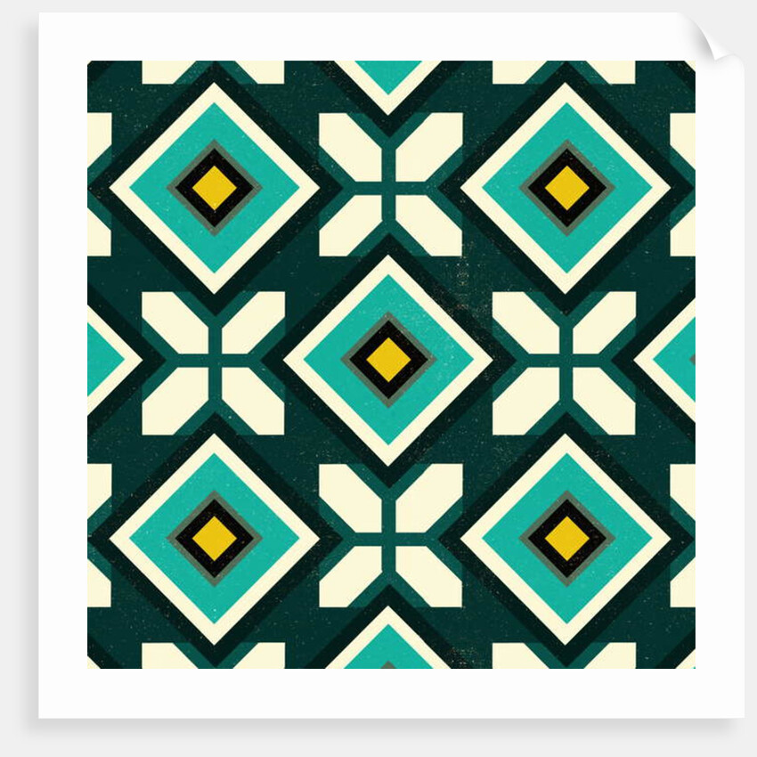 Green Spanish tile, 2018 by Andrew Watson
