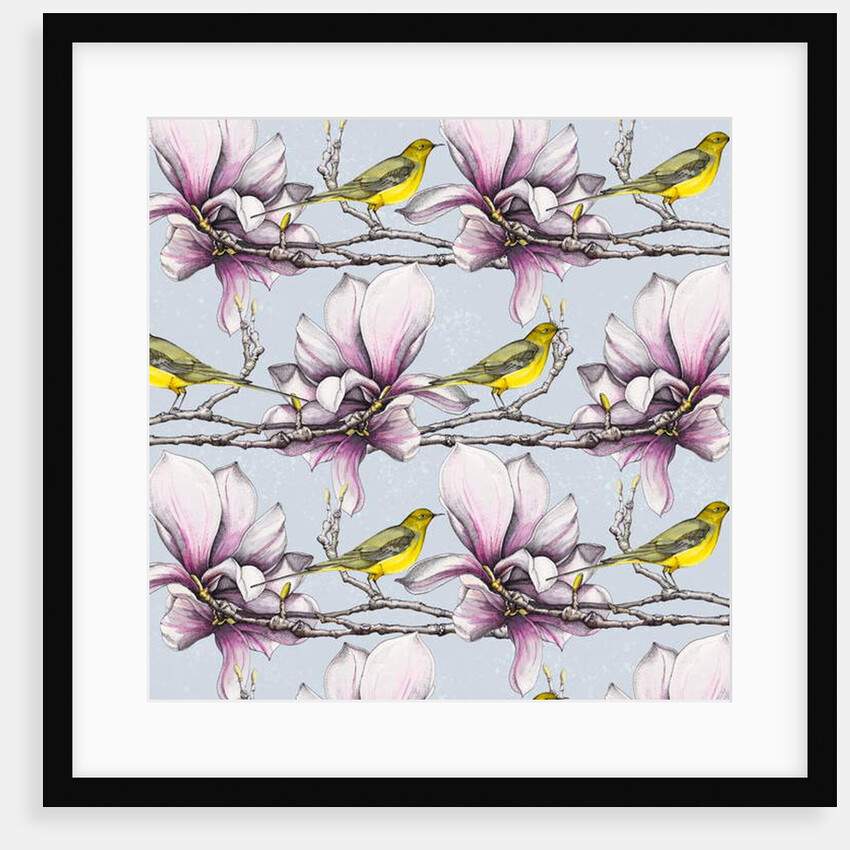 Magnolia and Yellow Wagtails, 2019 by Andrew Watson