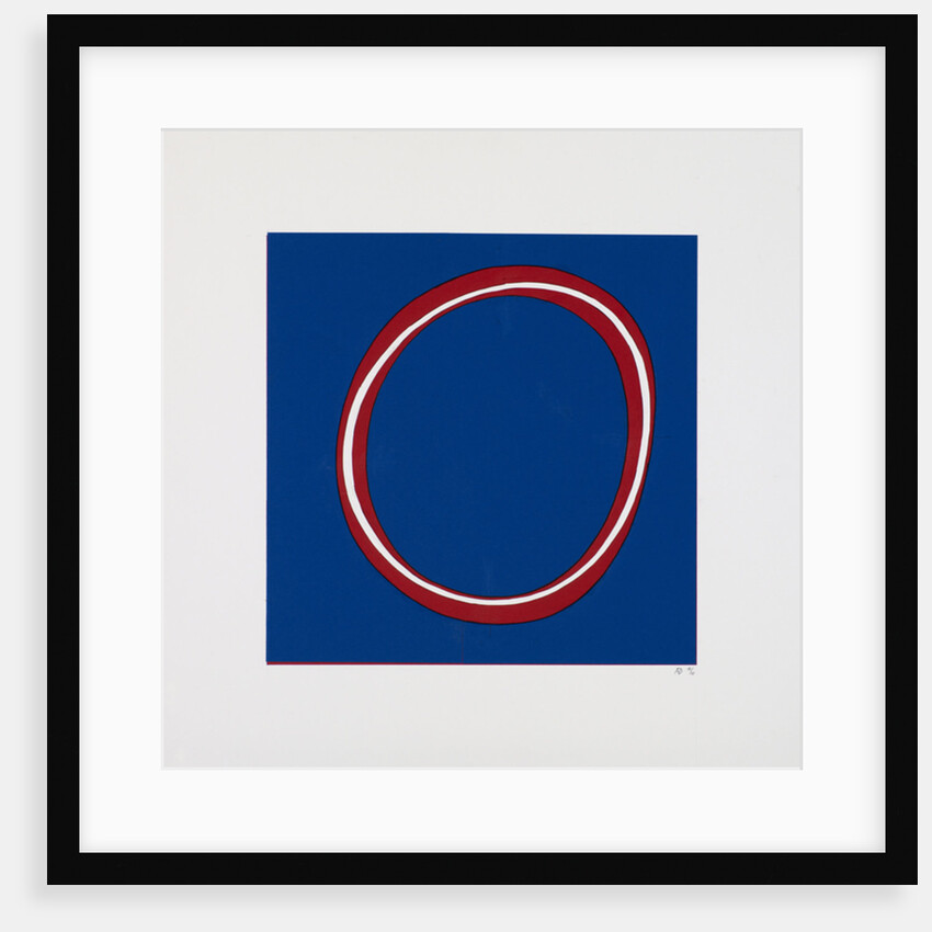 Red Circle on Blue, 2012 by Alex Dunn