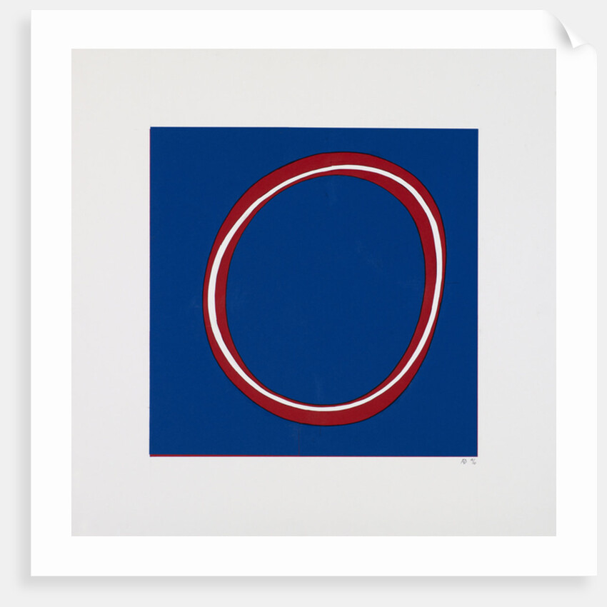 Red Circle on Blue, 2012 by Alex Dunn