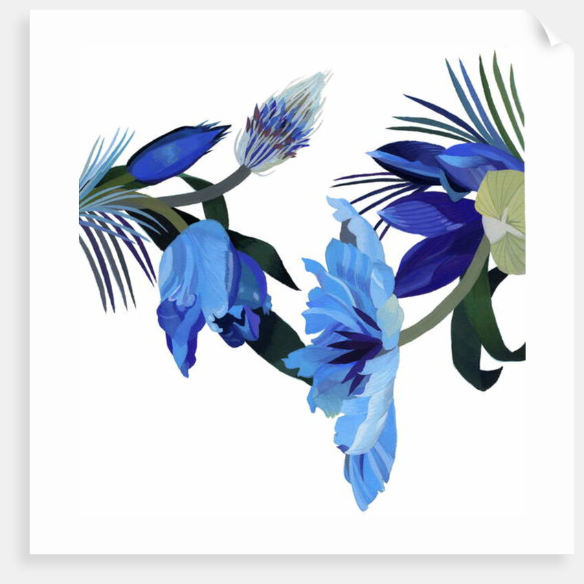 Two blue tulips by Hiroyuki Izutsu