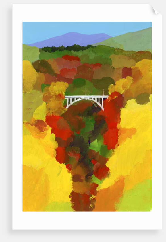 Autumn leaves valley, 2017 by Hiroyuki Izutsu