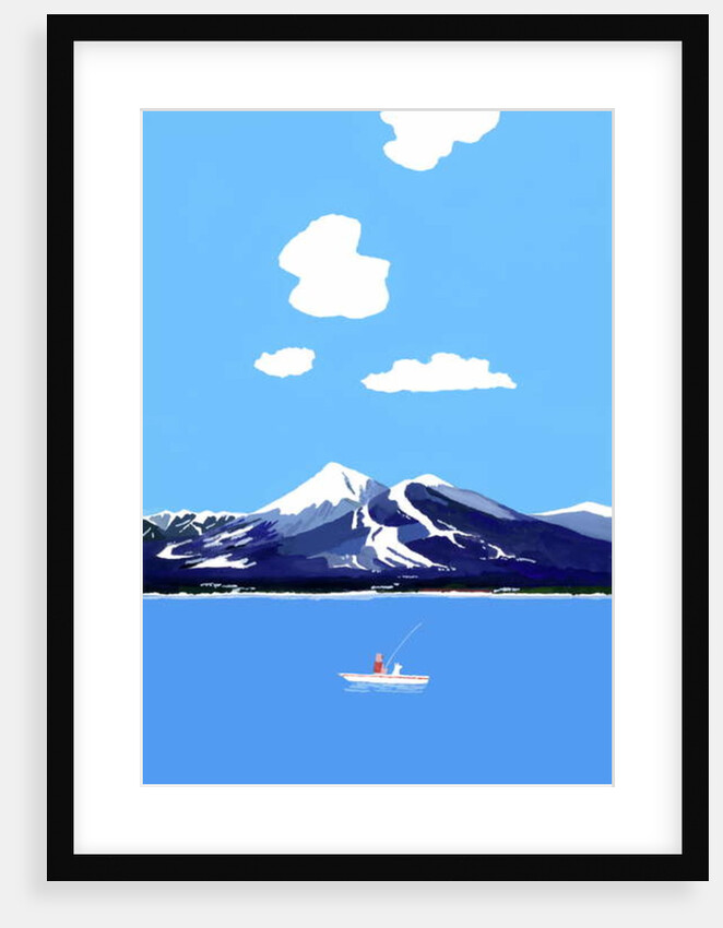 Mountains and lakes by Hiroyuki Izutsu