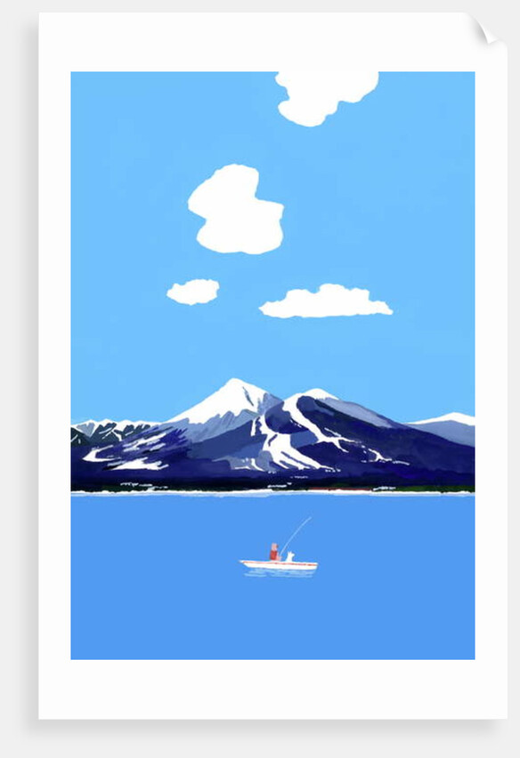 Mountains and lakes by Hiroyuki Izutsu