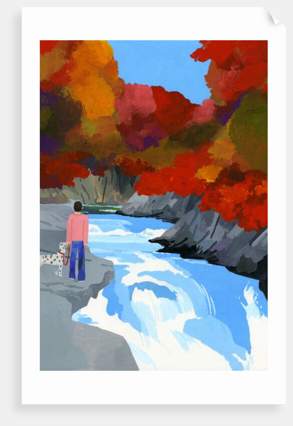 Autumn leaves and rivers, 2016 by Hiroyuki Izutsu