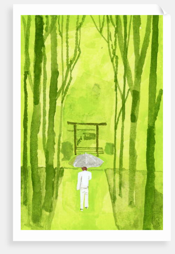 ise shrine; Torii is the entrance to the shrine, 2016 by Hiroyuki Izutsu