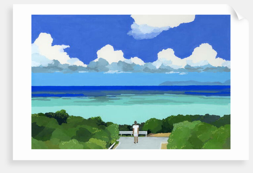 The sea of Okinawa, 2016 by Hiroyuki Izutsu