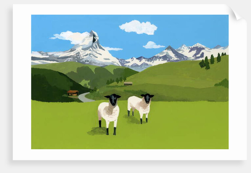 Sheep in Zermatt, Switzerland, 2015 by Hiroyuki Izutsu