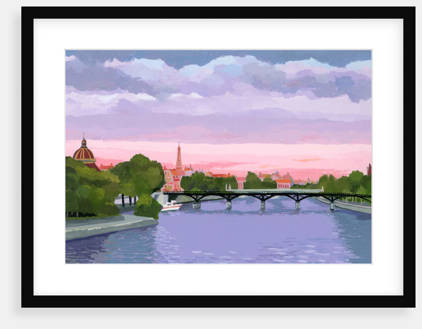 Sunset in Paris, the Seine river, 2015 by Hiroyuki Izutsu